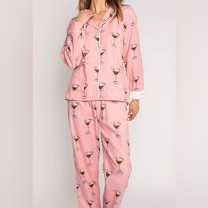 P.J. Salvage Espresso Yourself Print Pajamas - Small